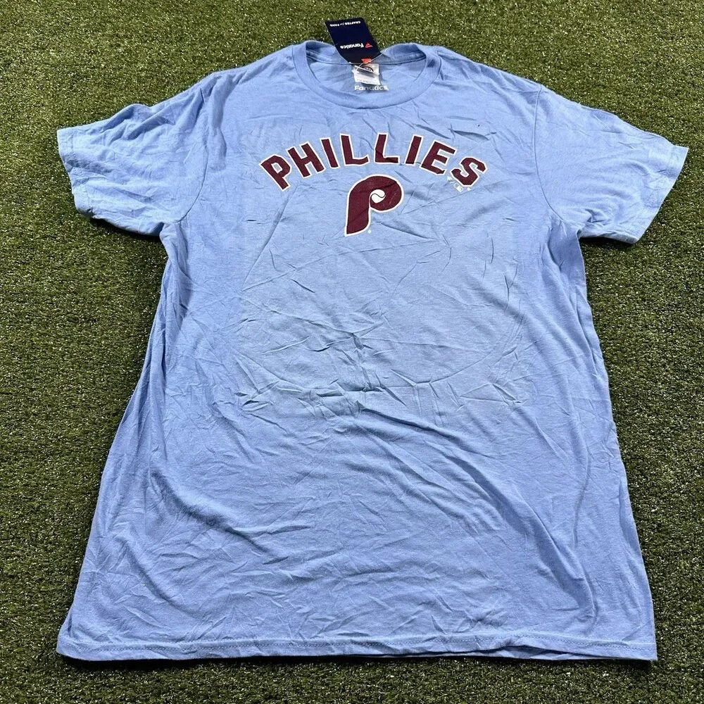 Phillies Tee Shirt By FANATICS SIZE MENS M Short Sleeve NWT